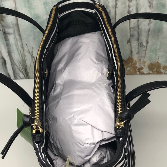 Nwt Kate Spade Talya blackmulti nylon tote - Picture 4 of 8